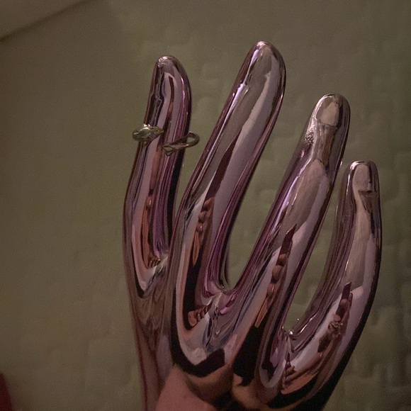 Sterling silver stamped .925 adjustable toe ring - Picture 6 of 7